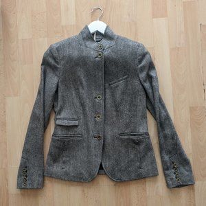Women's Blazer Jacket Herringbone small
